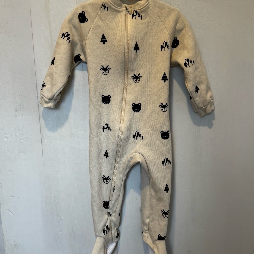 Castleware Organic Cotton Fleece Footed Sleeper TOG 2.0 Large Baby Toddler NWOT